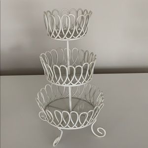 Antique white jewelry holder